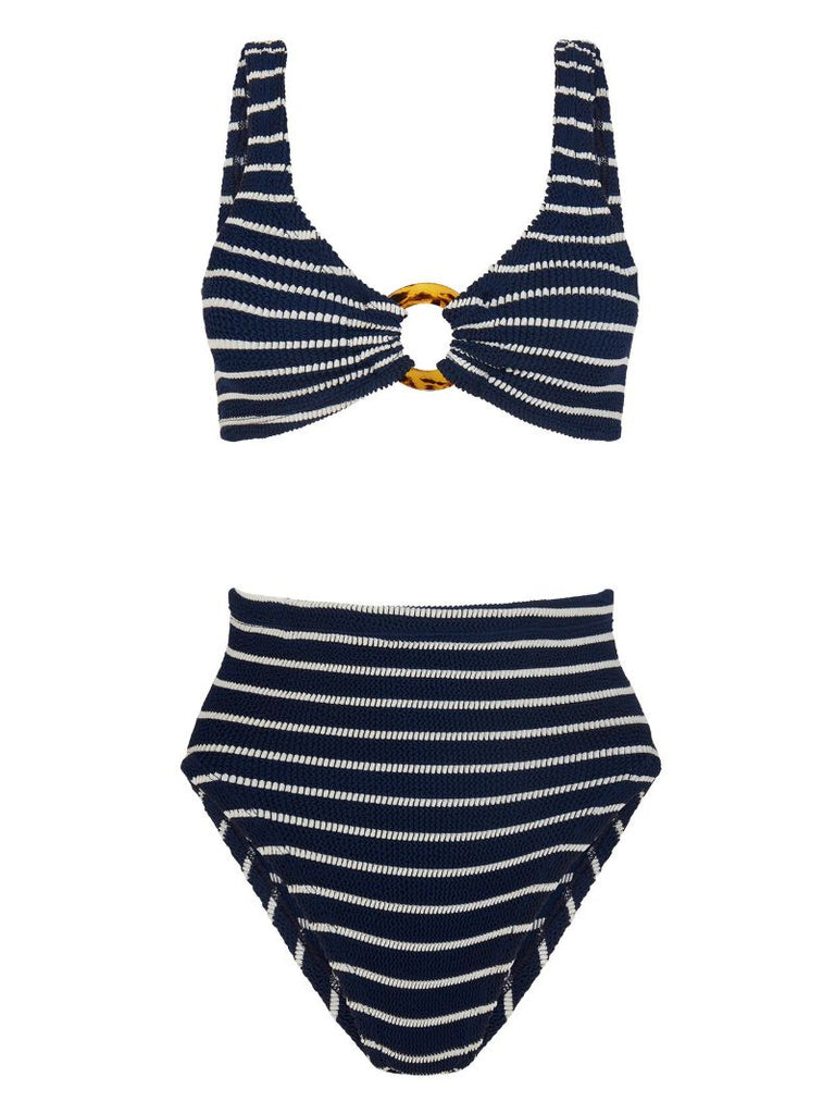 Blue Nadine Crinkle Bikini