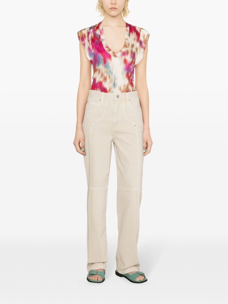 Neutral Valeria Straight-leg Jeans