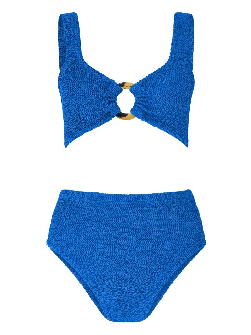 Blue Nadine Crinkle Bikini