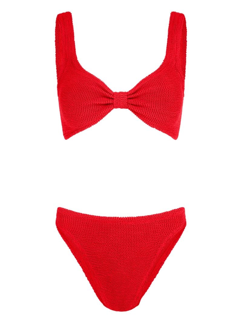 Red Bonnie Crinkle Bikini