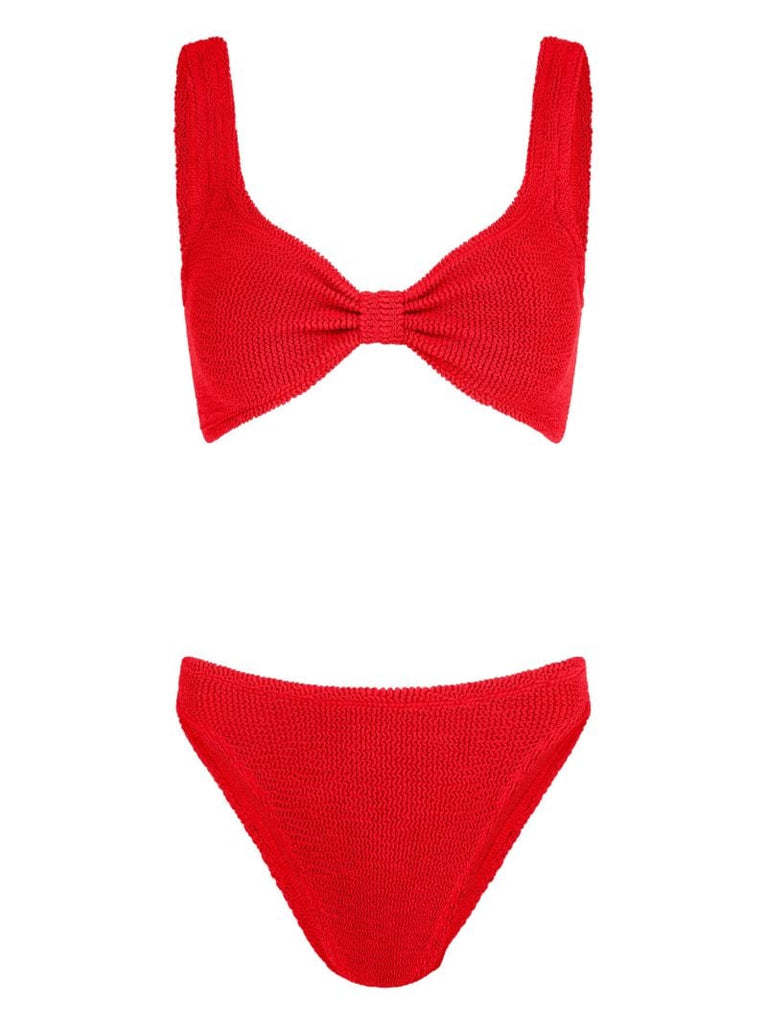Red Bonnie Crinkle Bikini