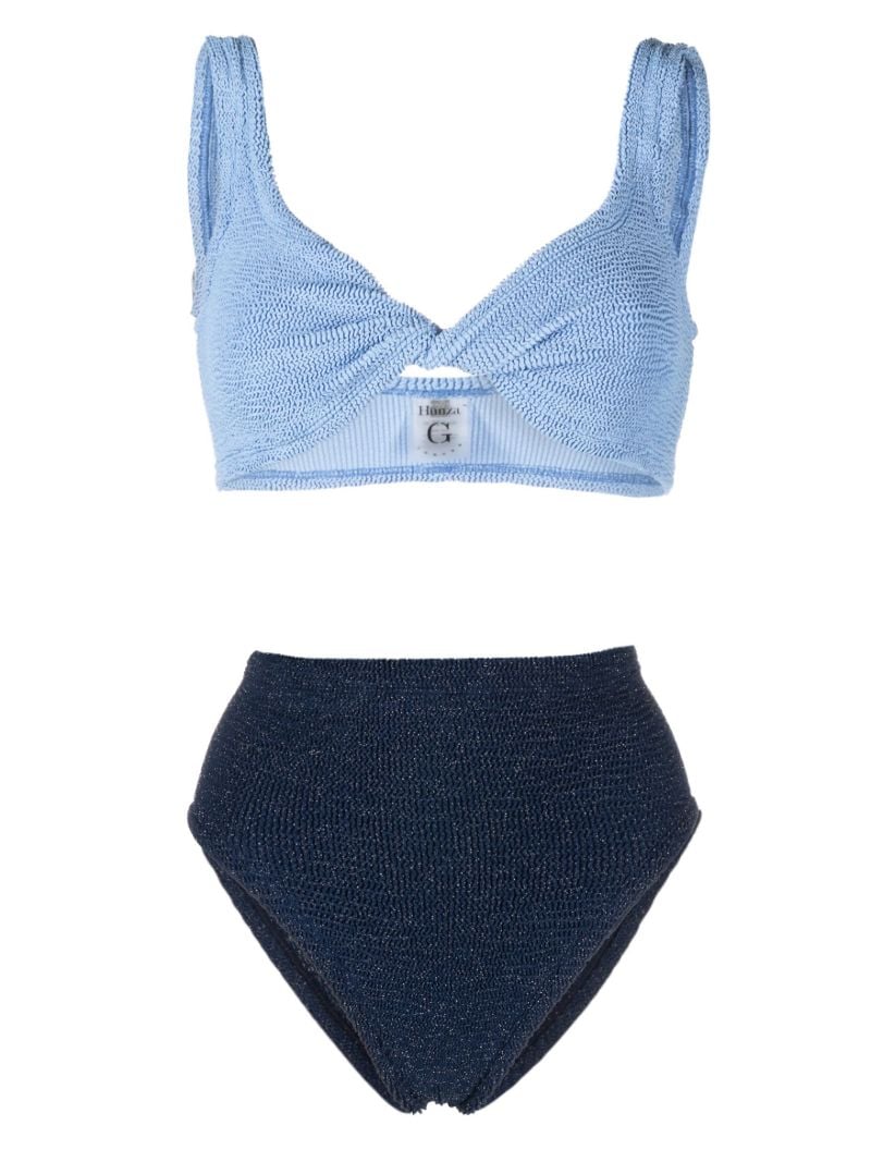 Blue Jaimie Seersucker Bikini