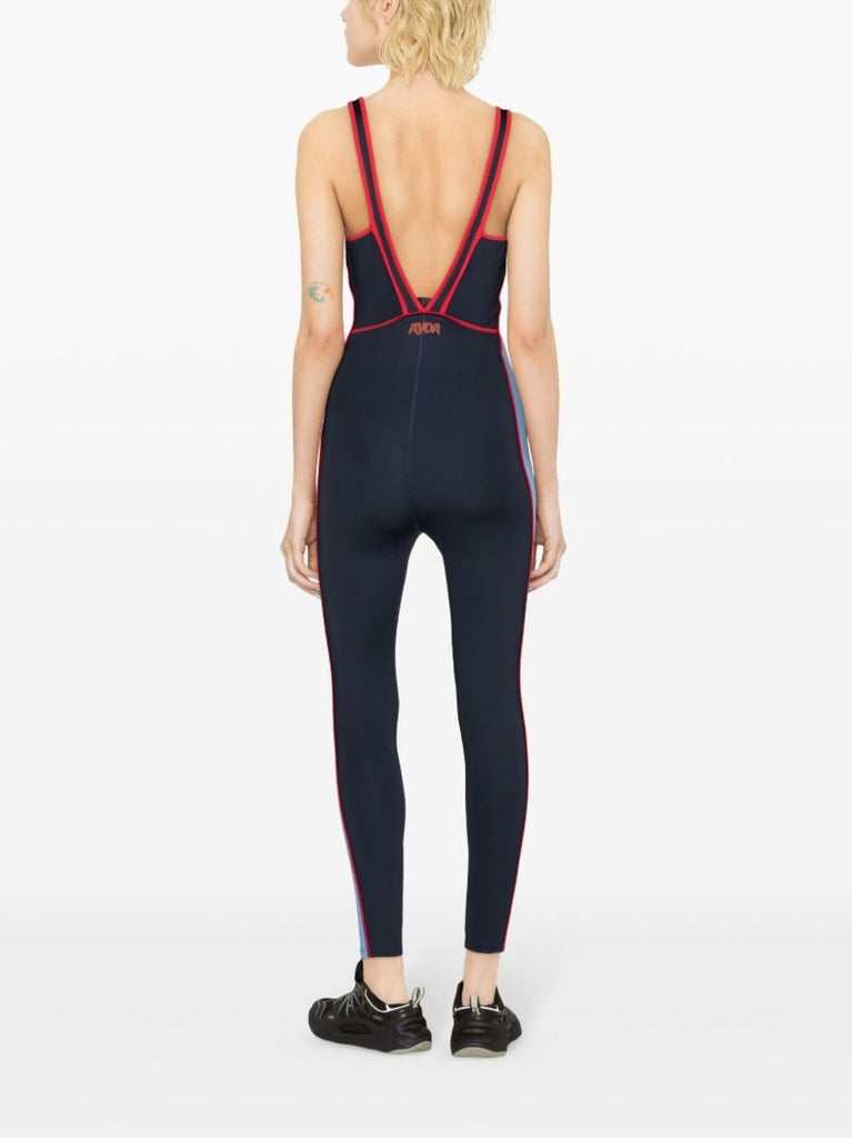 Blue Walle Side-stripe Jumpsuit