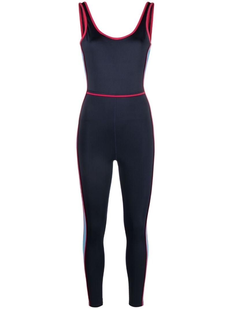 Blue Walle Side-stripe Jumpsuit