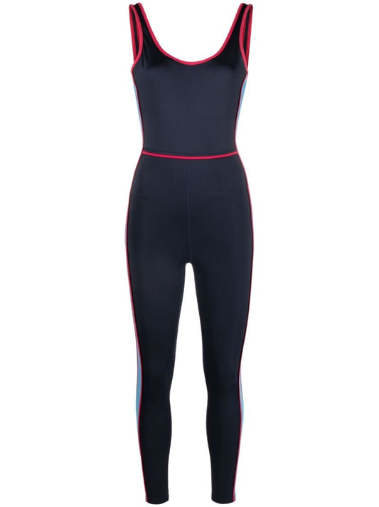 Blue Walle Side-stripe Jumpsuit