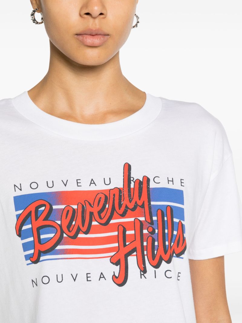 X Browns White Loud Graphic-print T-shirt
