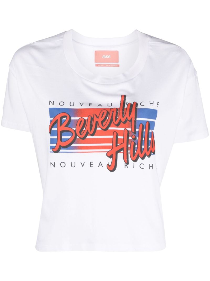 X Browns White Loud Graphic-print T-shirt