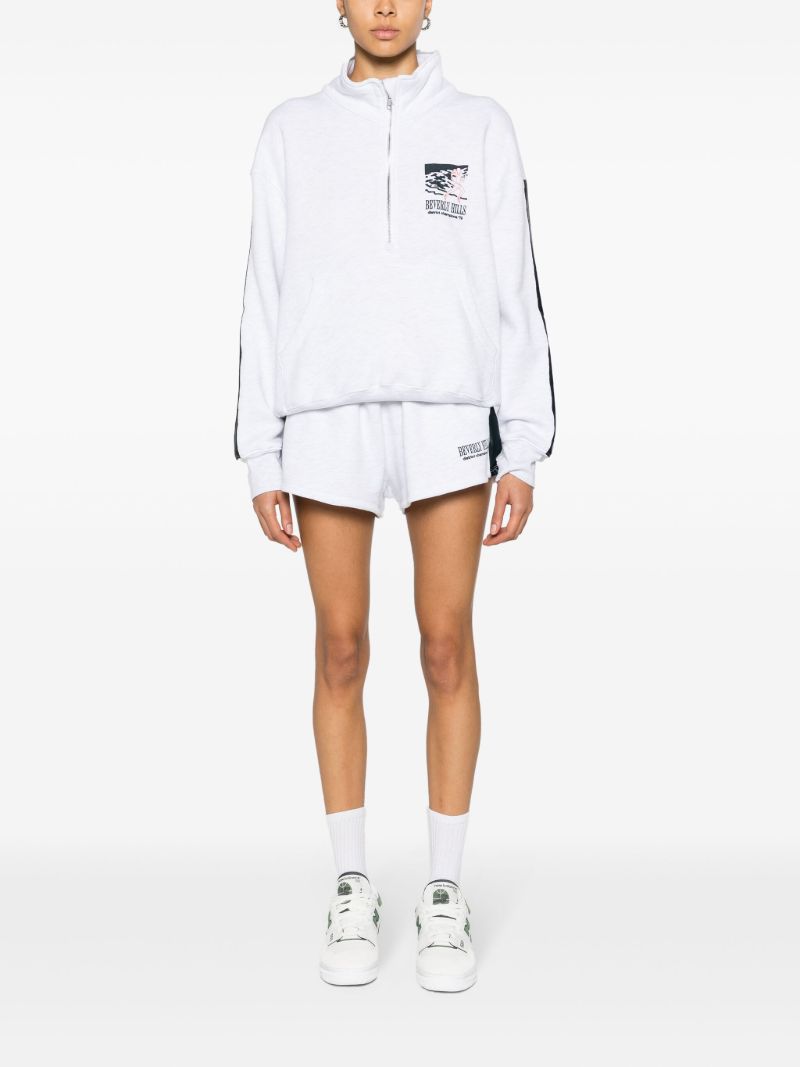 X Browns Grey Spencer Half-zip Sweatshirt