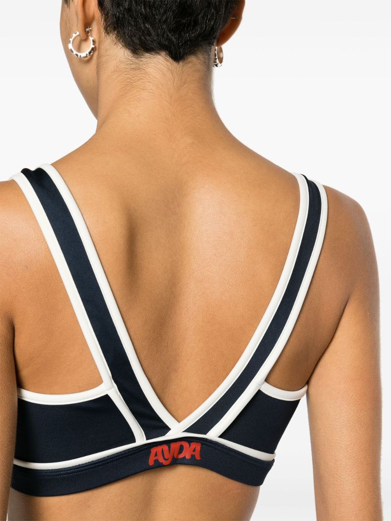 X Browns Blue Sports Bra