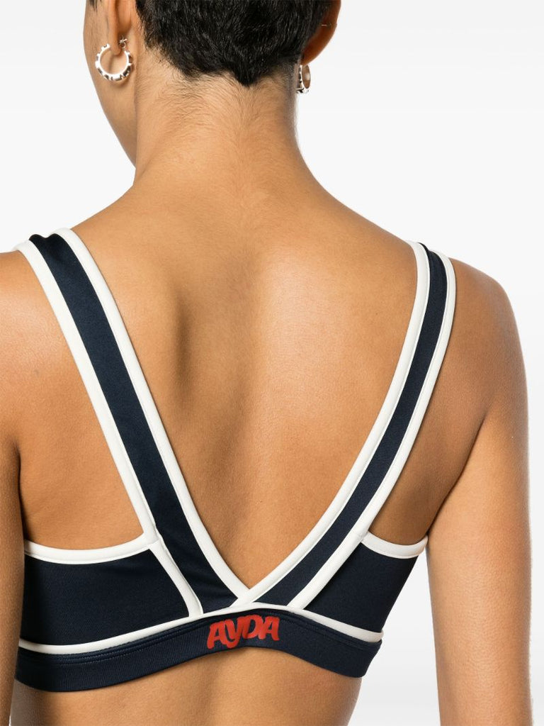 X Browns Blue Sports Bra