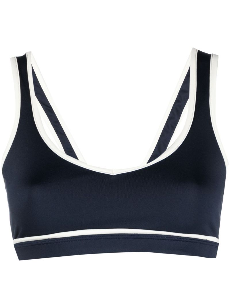 X Browns Blue Sports Bra