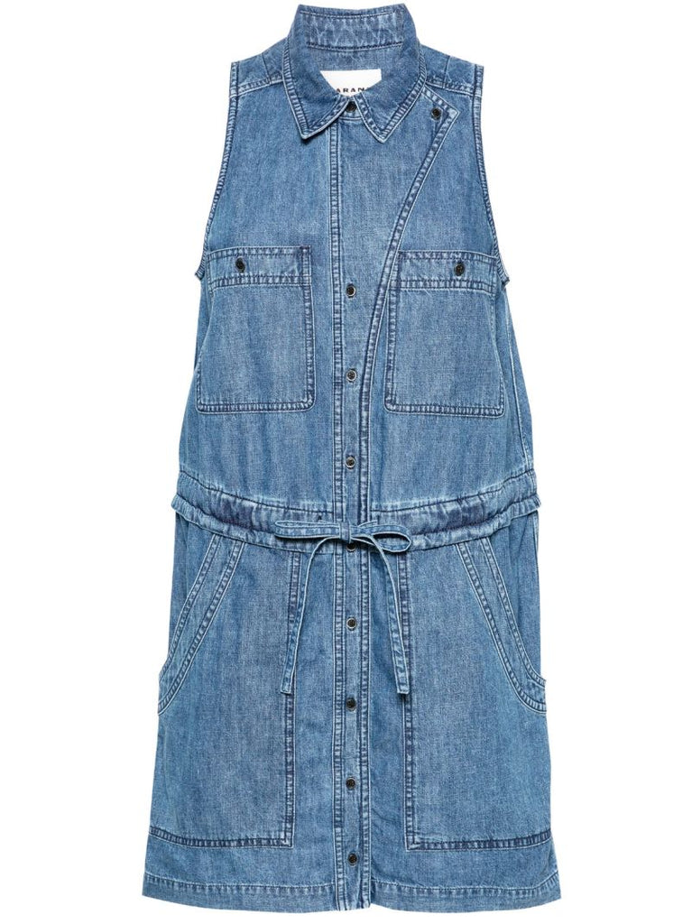 Blue Ines Denim Mini Dress