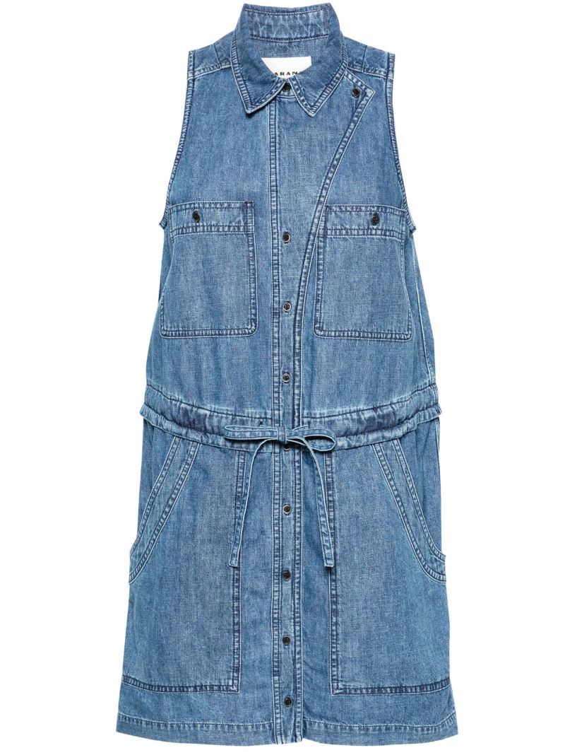 Blue Ines Denim Mini Dress