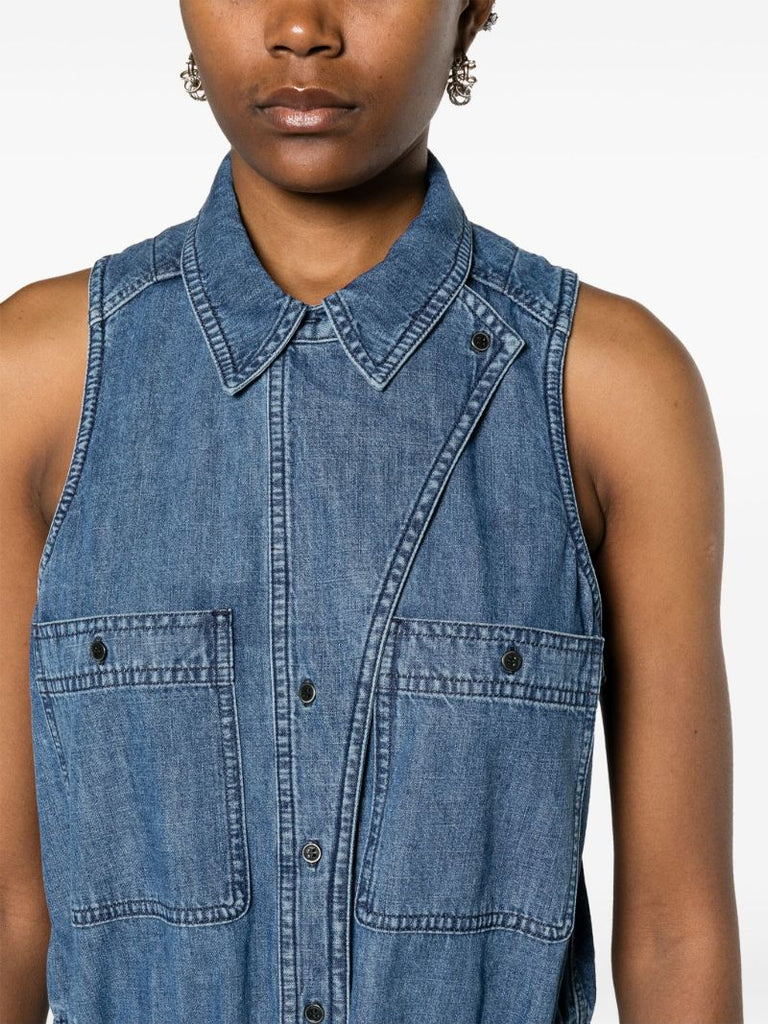 Blue Ines Denim Mini Dress