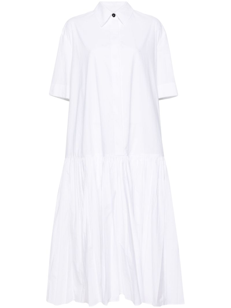 White Cotton Shirt Dress