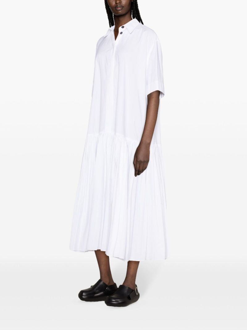 White Cotton Shirt Dress