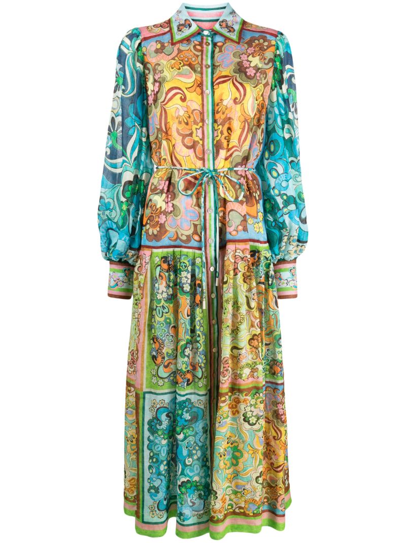 Blue Dreamer Floral-print Dress