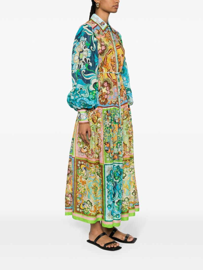 Blue Dreamer Floral-print Dress
