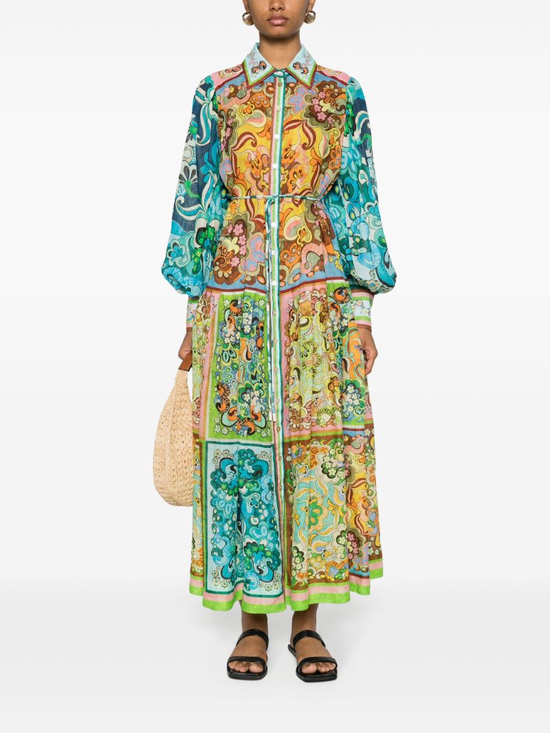 Blue Dreamer Floral-print Dress