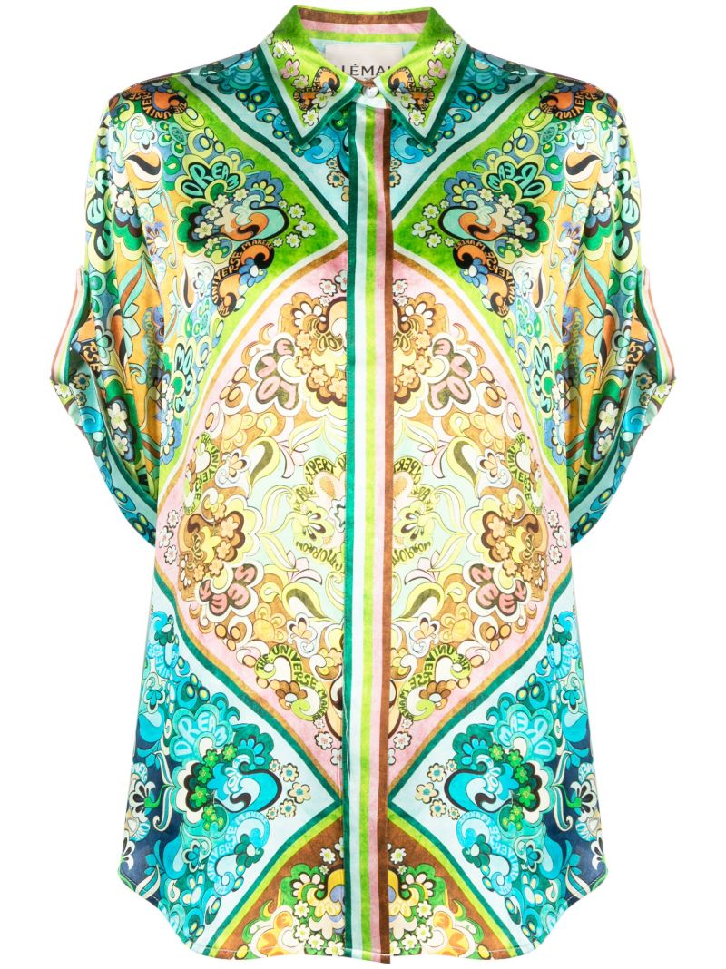 Green Dreamer Floral-print Shirt