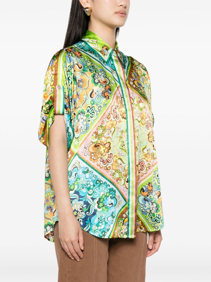 Green Dreamer Floral-print Shirt