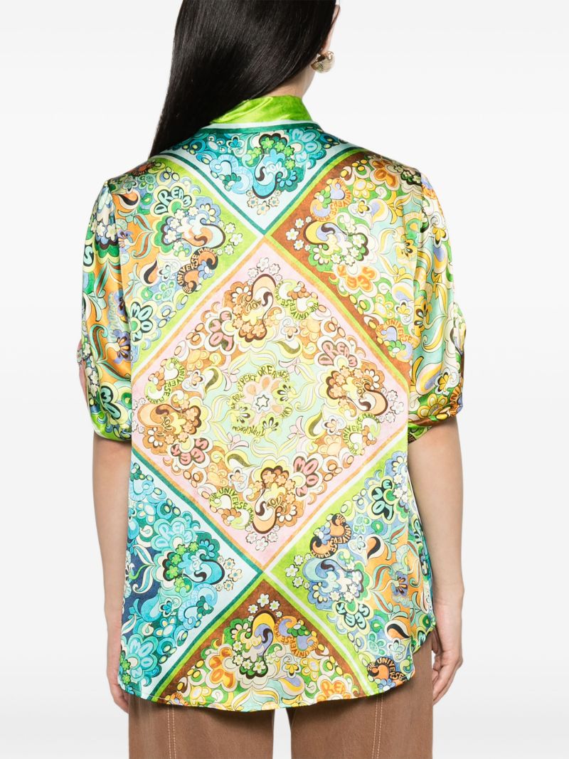 Green Dreamer Floral-print Shirt
