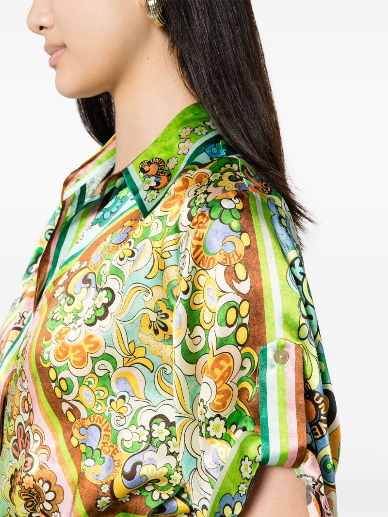 Green Dreamer Floral-print Shirt