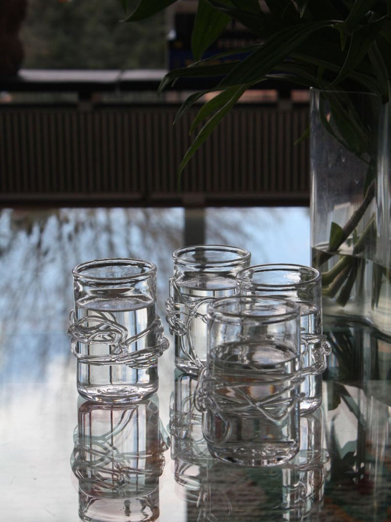 White Ivy Drinking Glasses Set