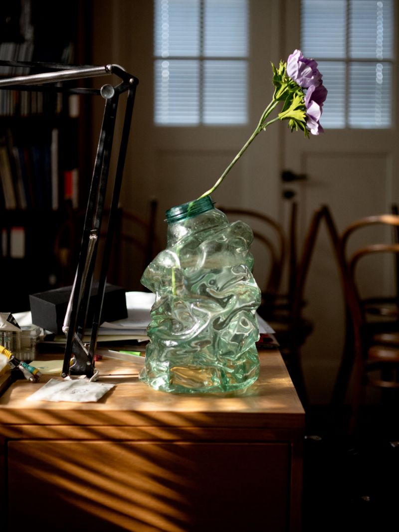 Green Eros Torso Large Vase