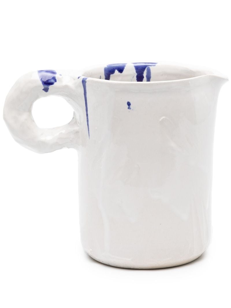White Studio Ceramic Pitcher