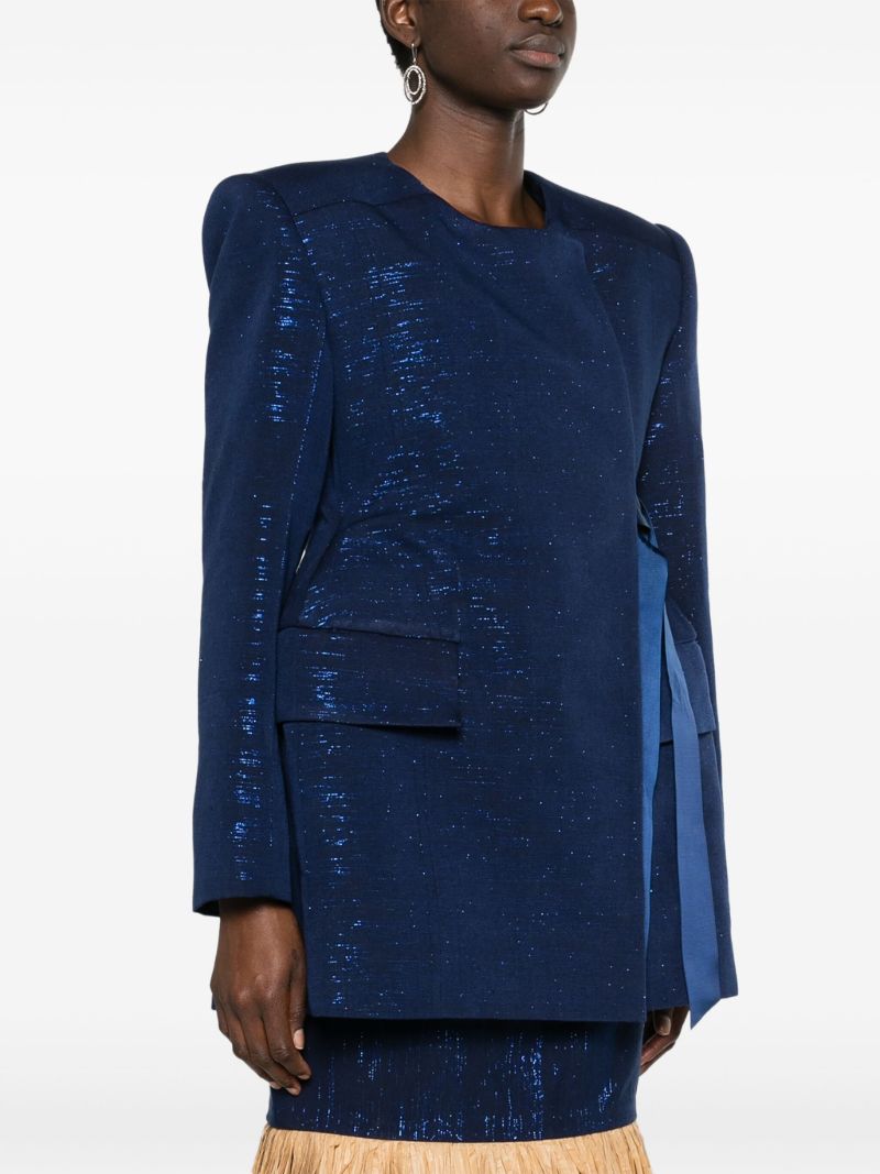 Blue Shika Petiole Kente Blazer