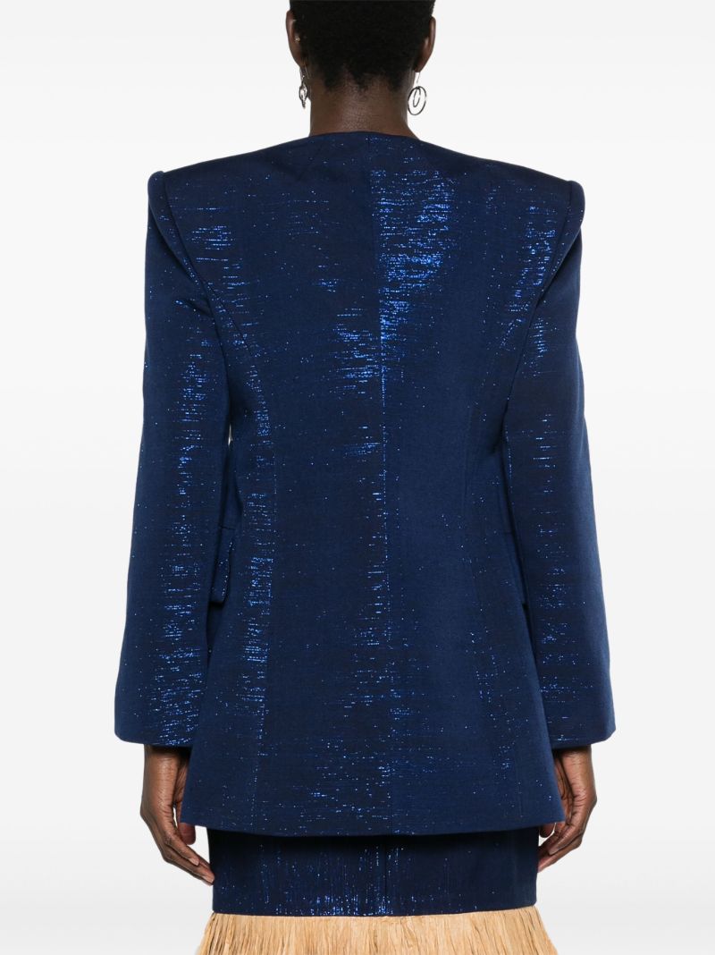 Blue Shika Petiole Kente Blazer