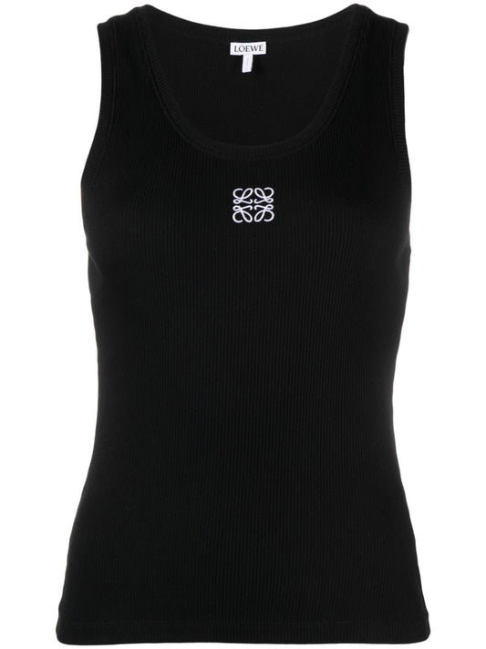 Black Anagram Cotton Tank Top