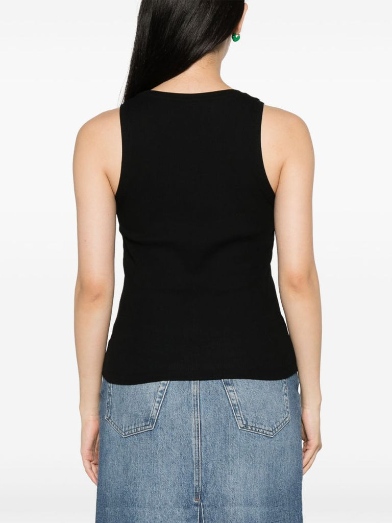 Black Anagram Cotton Tank Top