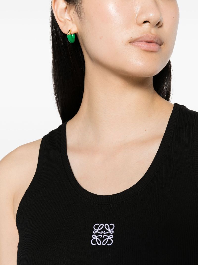 Black Anagram Cotton Tank Top