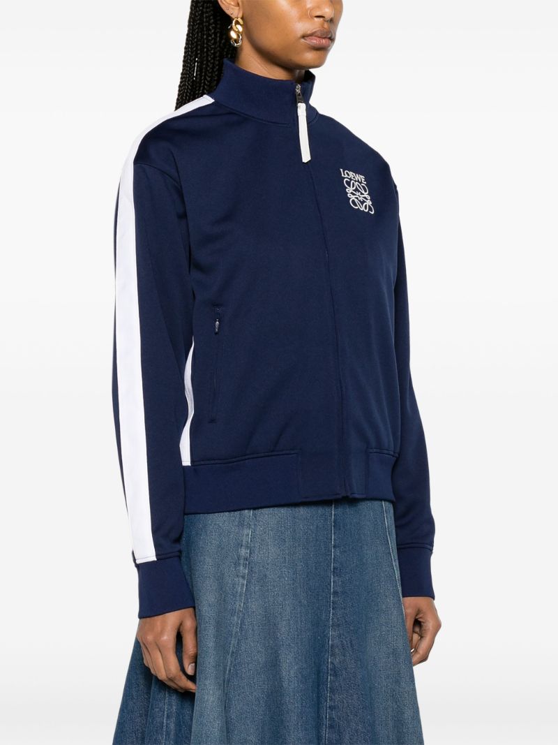 Blue Anagram-embroidered Performance Track Jacket
