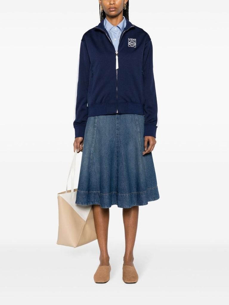 Blue Anagram-embroidered Performance Track Jacket