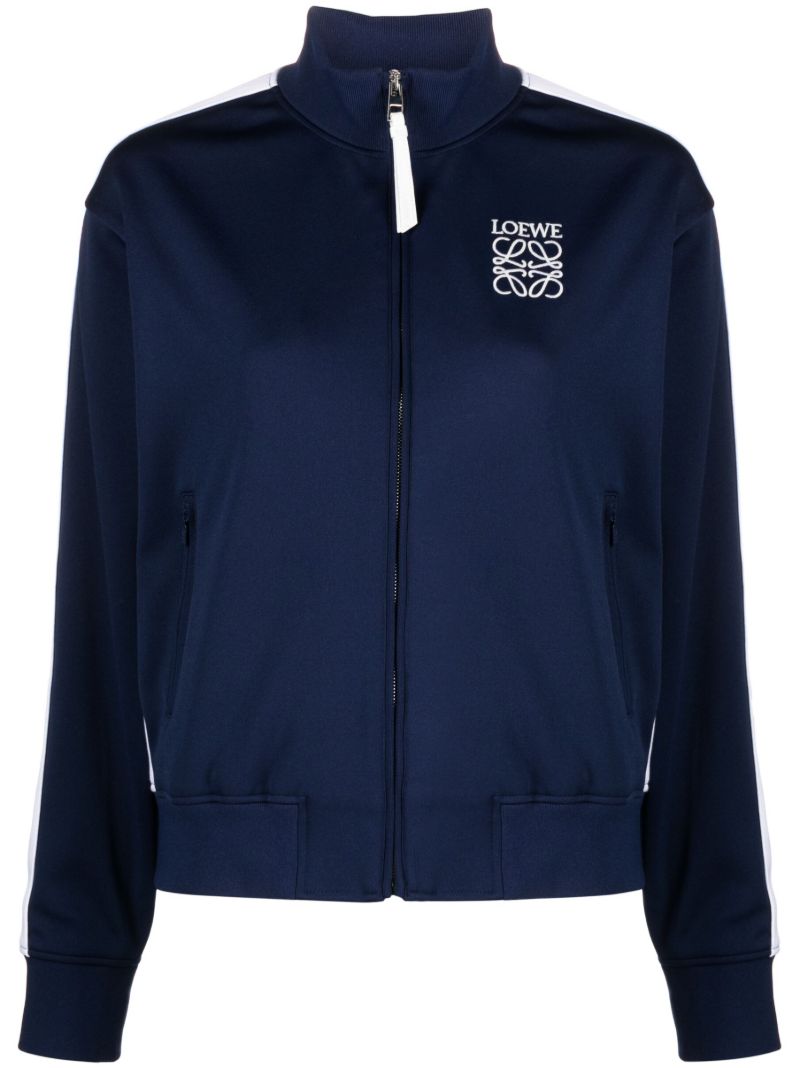 Blue Anagram-embroidered Performance Track Jacket