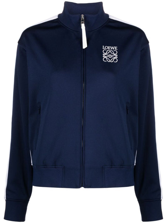 Blue Anagram-embroidered Performance Track Jacket