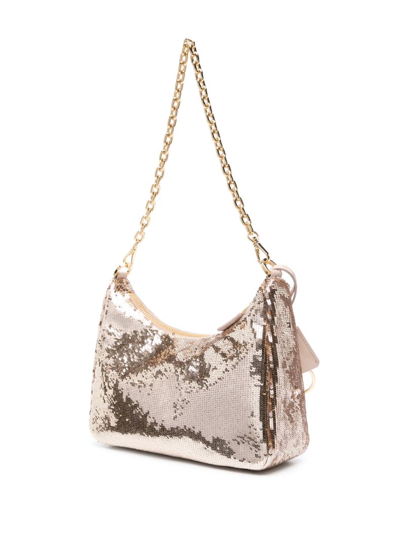 Pink Re-edition Sequin-embellished Shoulder Bag