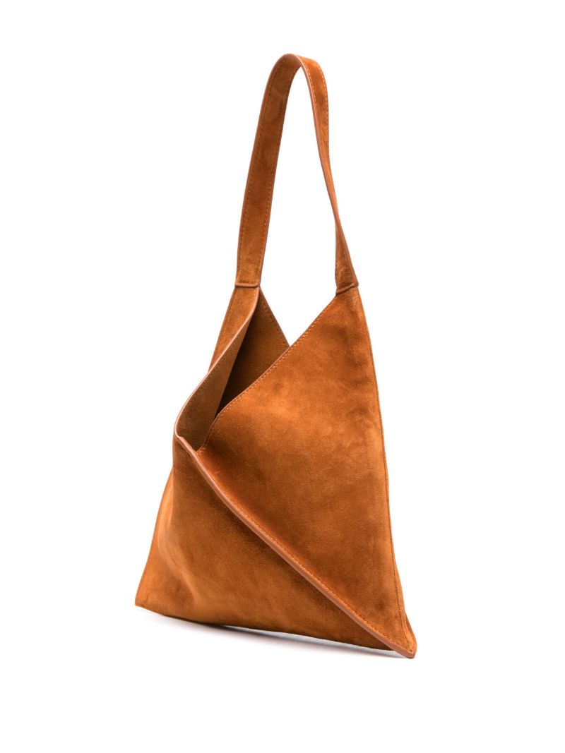 Brown Small Sara Suede Tote Bag