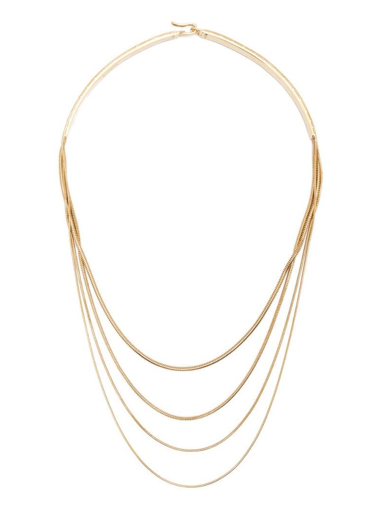 18kt Yellow Gold Multi-chain Necklace