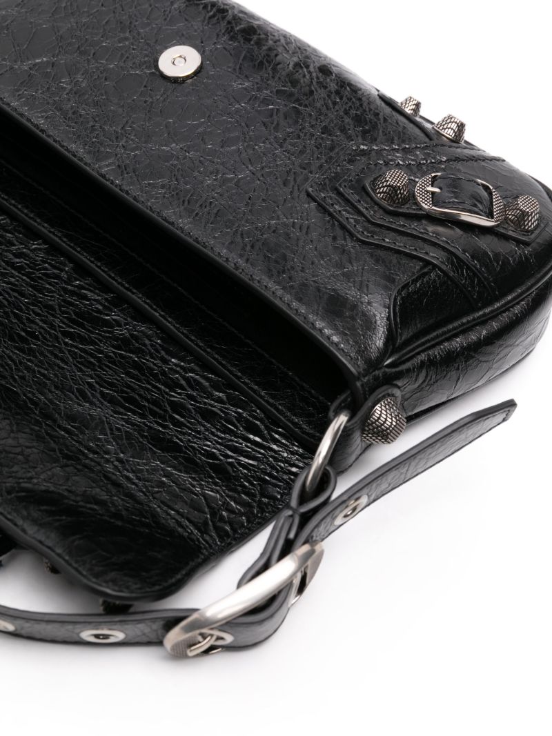 Black Le Cagole Small Slim Shoulder Bag