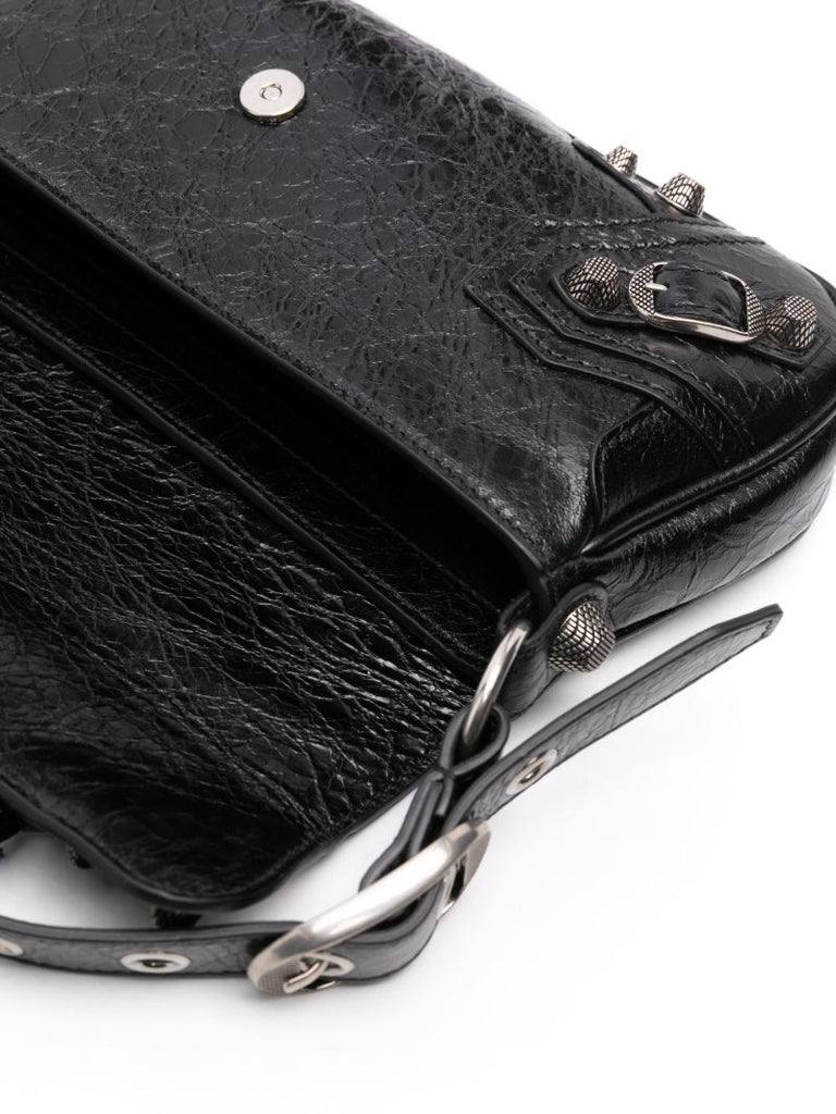 Black Le Cagole Small Slim Shoulder Bag