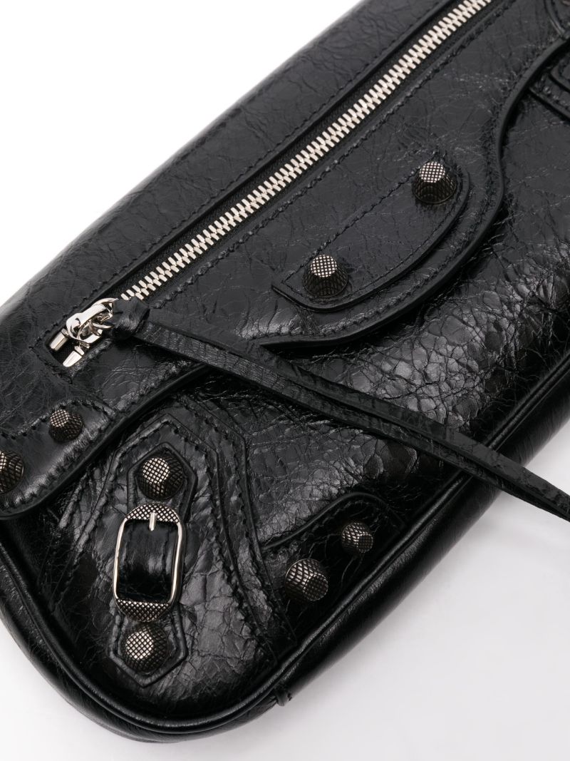 Black Le Cagole Small Slim Shoulder Bag