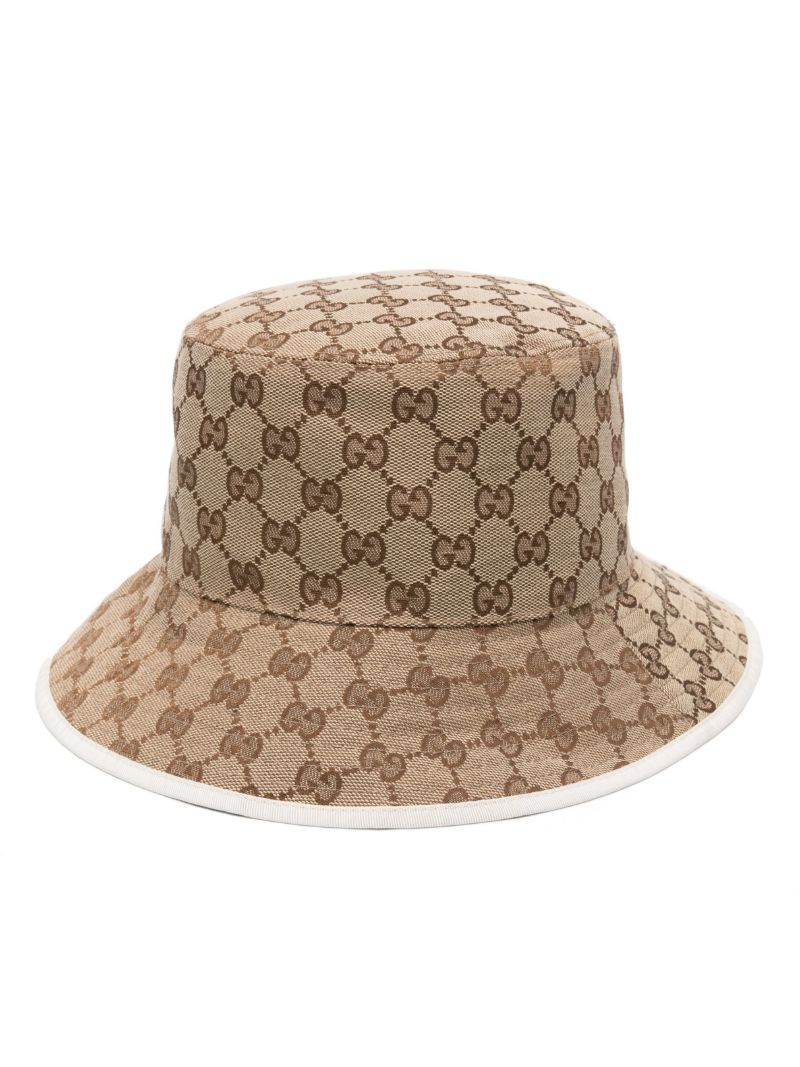 Neutral Gg Reversible Bucket Hat