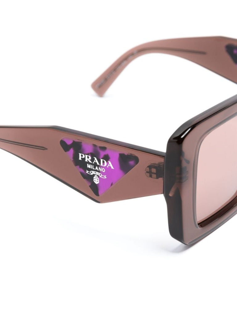 Brown Square Frame Sunglasses