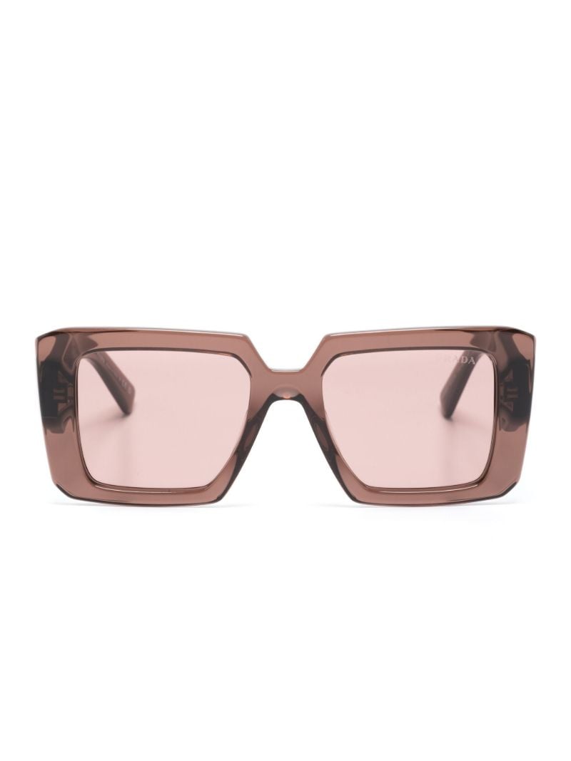 Brown Square Frame Sunglasses