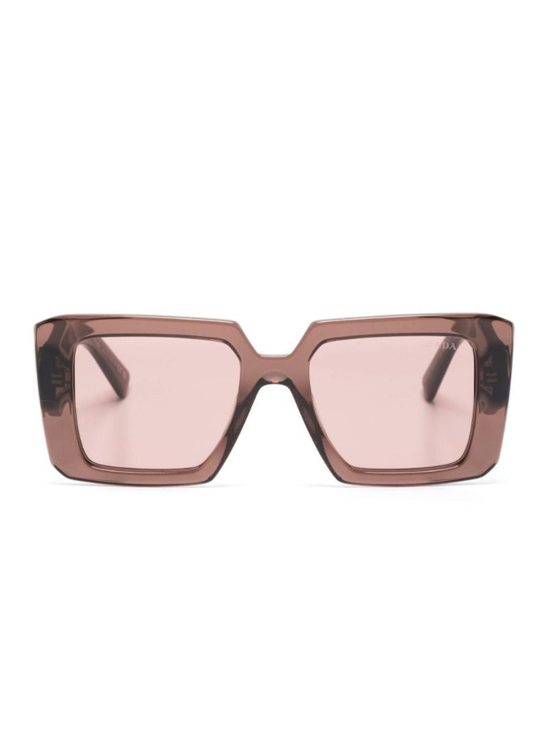 Brown Square Frame Sunglasses