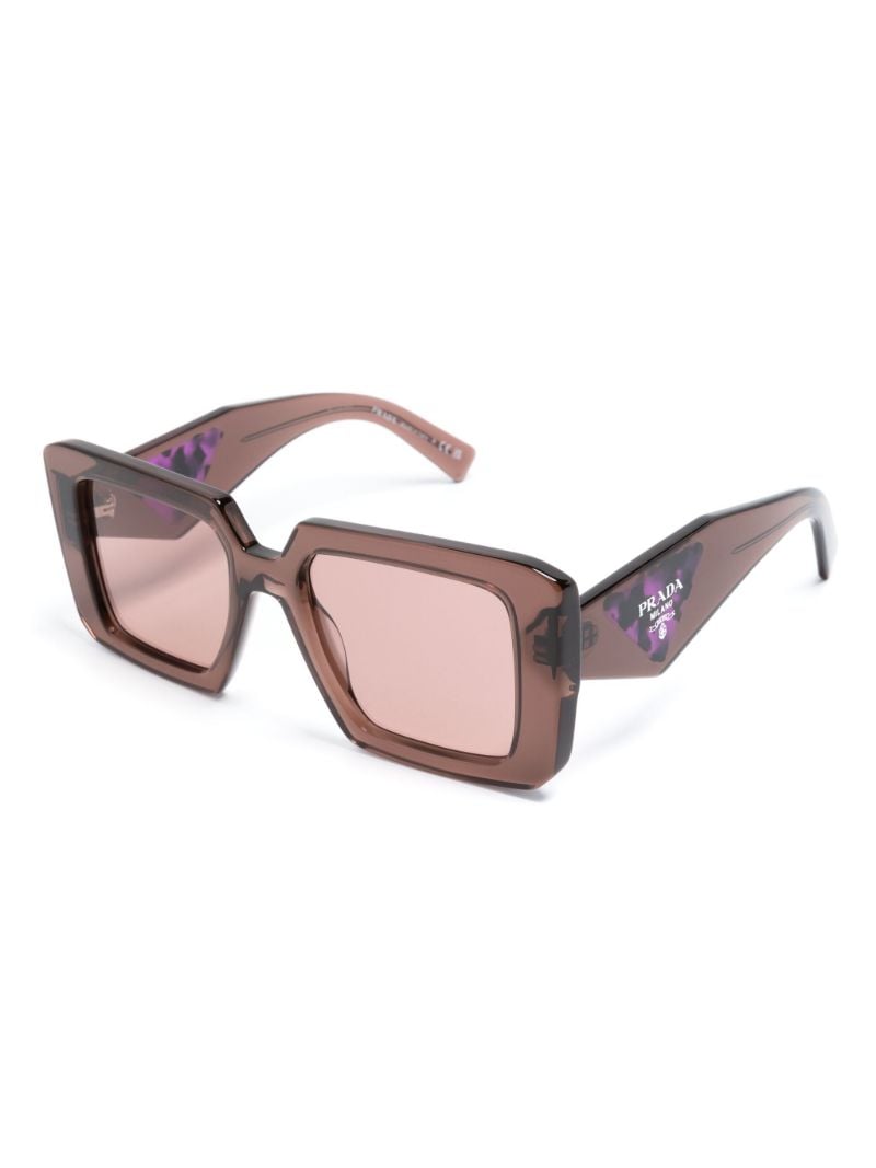 Brown Square Frame Sunglasses